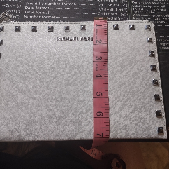 Michael Kors White Studded Wristlet - Picture 8 of 8